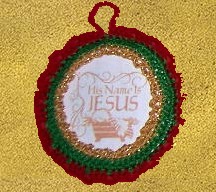 enlarged tree ornament